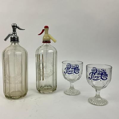 690 Vintage Soda Dispensers & Pepsi Cola Glasses