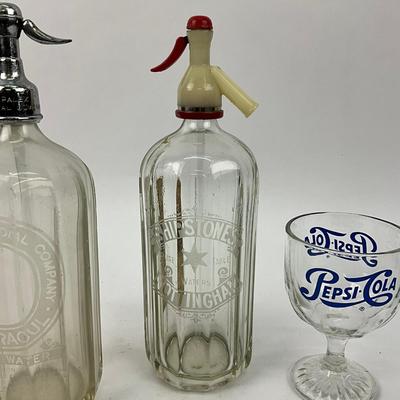 690 Vintage Soda Dispensers & Pepsi Cola Glasses