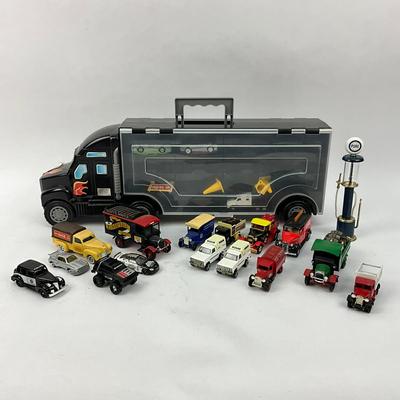 694 Large Lot Of Advertisement Trucks