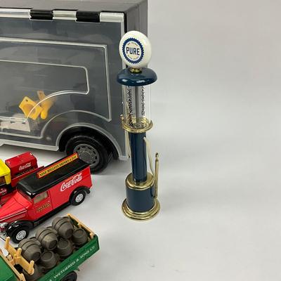 694 Large Lot Of Advertisement Trucks