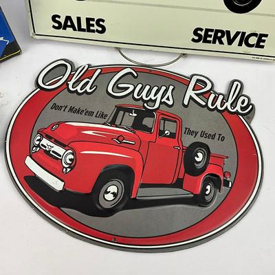 699 Lot Of CLassic Ford Model Cars And Ohio Ford Truck Sign