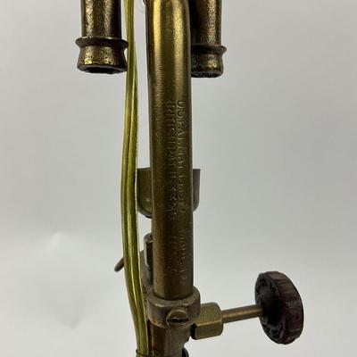 752 Antique 1920s COLEMAN Gas Lamp & Stove INSTANT LITE Table Lamp