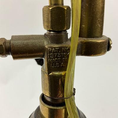 752 Antique 1920s COLEMAN Gas Lamp & Stove INSTANT LITE Table Lamp