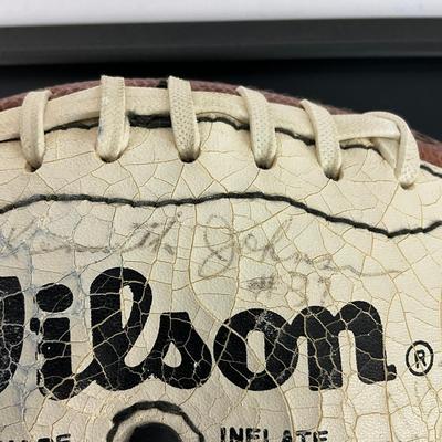 757 Circa 1980-1986 Autographed Football Of Atlanta Falcons By Team Roster