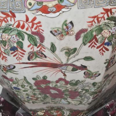 LOT 115K: Chinese Export Famille Rose Porcelain Fishbowl Planter