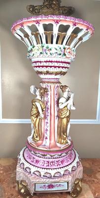 LOT 117K: Dresden Porcelain Figural Centerpiece