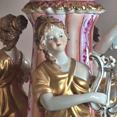 LOT 117K: Dresden Porcelain Figural Centerpiece