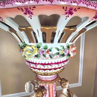 LOT 117K: Dresden Porcelain Figural Centerpiece