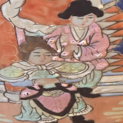 LOT 119P: Large Chinese Rose Medallion Porcelain Floor Vase