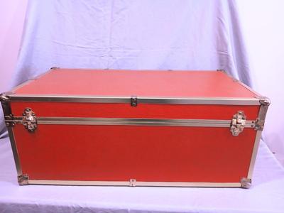 Sale Photo Thumbnail #515: Note: The trunk is a red color...the pictures show a bit more orange for some reason. 30" wide x 16" deep x 12 1/4" high