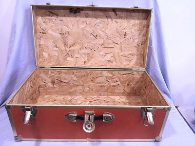 Sale Photo Thumbnail #513: Note: The trunk is a red color...the pictures show a bit more orange for some reason. 30" wide x 16" deep x 12 1/4" high