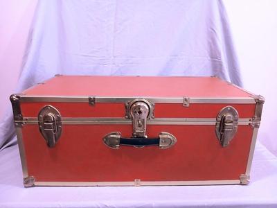 Sale Photo Thumbnail #509: Note: The trunk is a red color...the pictures show a bit more orange for some reason. 30" wide x 16" deep x 12 1/4" high