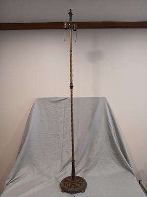 Sale Photo Thumbnail #553: Not sure of metal but has look of bronze. 10 1/2" base, 62 3/4" high