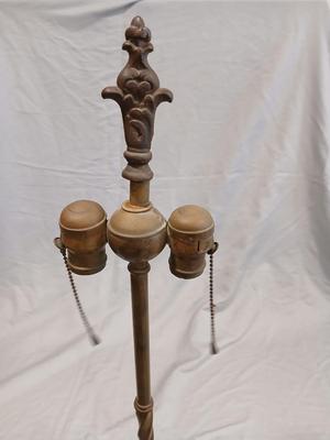 Sale Photo Thumbnail #560: Not sure of metal but has look of bronze. 10 1/2" base, 62 3/4" high