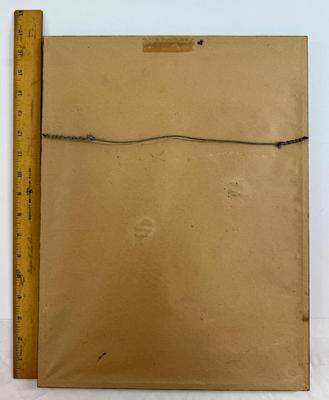 Sale Photo Thumbnail #7: Similar in style to Japanese wood-block prints, this lithograph is number 9 of 50, and signed in pencil by the artist.  Framed size approx. 18" x 13".