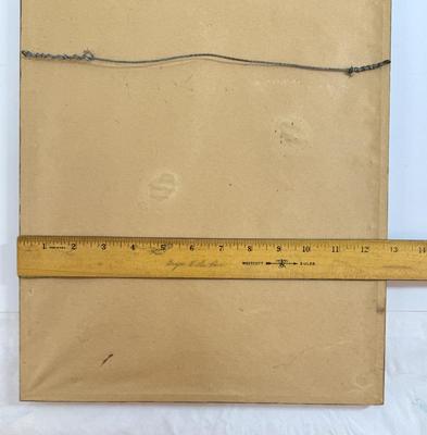 Sale Photo Thumbnail #6: Similar in style to Japanese wood-block prints, this lithograph is number 9 of 50, and signed in pencil by the artist.  Framed size approx. 18" x 13".