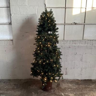 585 Artificial Tree in Gold Metal Base