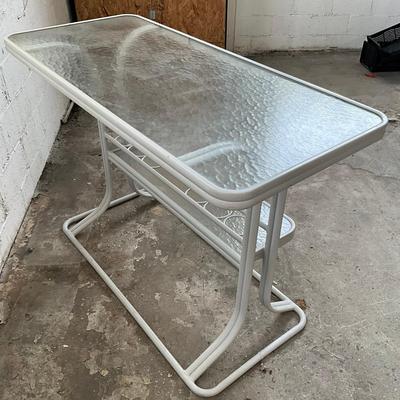 760 Outdoor Patio Glass Bar Table