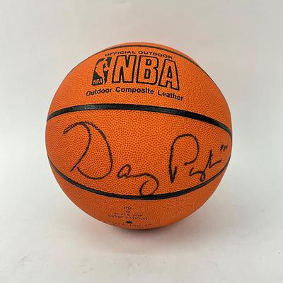 766 Signed Gary Payton & Vin Baker Official NBA Outdoor Basketball With Two Autographs