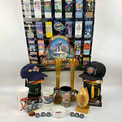 767 Football Memorabilia Super Bowl Lot