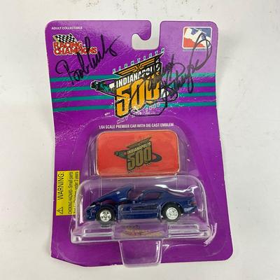770 Eightieth Indianapolis 500 1996 1:64 Die-Cast Sealed Signed Toy Car & Cup