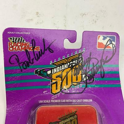 770 Eightieth Indianapolis 500 1996 1:64 Die-Cast Sealed Signed Toy Car & Cup
