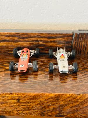 DIE CAST BRITISH OPEN WHEEL RACE CARS LOTUS BRMH GT 105 & BRM H-16 GTR-107