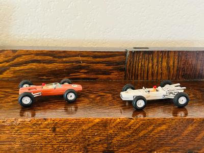 DIE CAST BRITISH OPEN WHEEL RACE CARS LOTUS BRMH GT 105 & BRM H-16 GTR-107