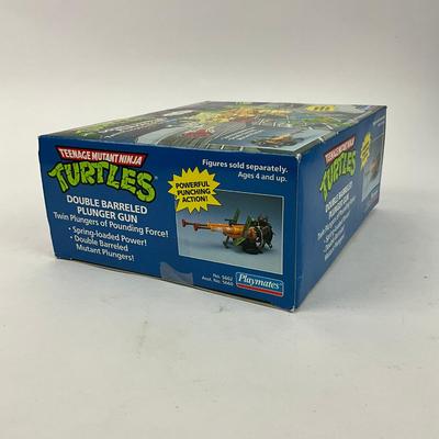786 1989 Playmates Teenage Mutant Ninja Turtles Double Barreled Plunger Gun Action Figure