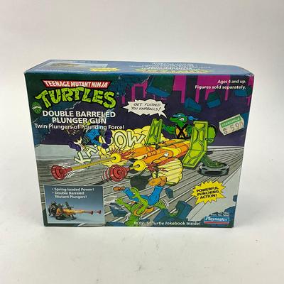 786 1989 Playmates Teenage Mutant Ninja Turtles Double Barreled Plunger Gun Action Figure