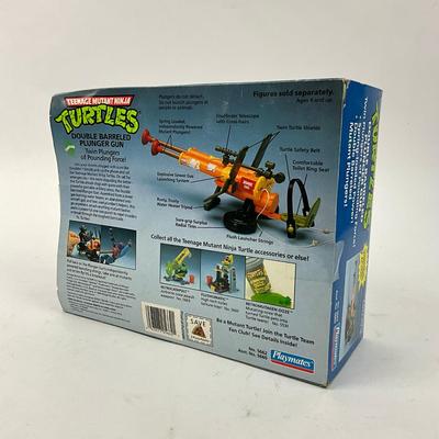 786 1989 Playmates Teenage Mutant Ninja Turtles Double Barreled Plunger Gun Action Figure