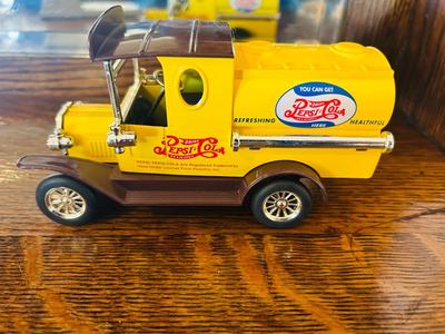 NATIONAL MOTOR MUSEUM MINT 1931 FORD MODEL A AND GOLDEN WHEEL FORD MODEL T PEPSI COLA DELIVERY TRUCK