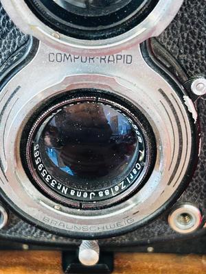 VERY OLD ROLLEICORD CAMERA AND ACCESSORIES