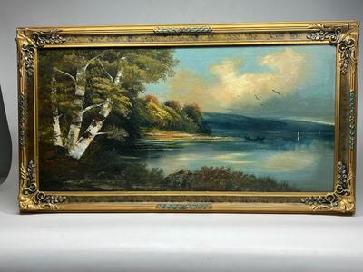 Sale Photo Thumbnail #632: There is no significant damage to the canvas or the frame and is in overall good collectible or displayable condition. Check pictures for more details and for sizing.