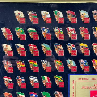 821 Official Olympic International Flag Pin Series XXIV