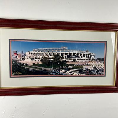 823 Framed Photograph Of Busch Memorial Stadium