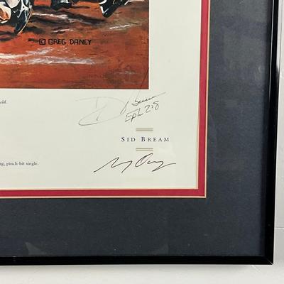 824 Framed & Signed Print 1992 Atlanta Braves National League