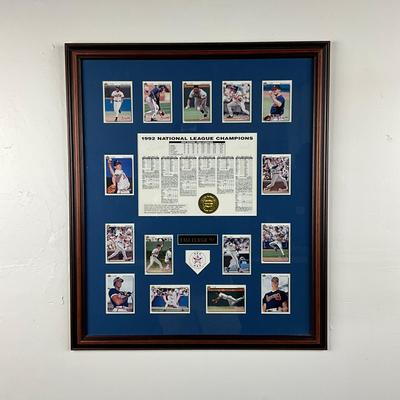 825 Framed And Signed 1992 National League Champions 86/1000 Matted