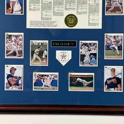 825 Framed And Signed 1992 National League Champions 86/1000 Matted