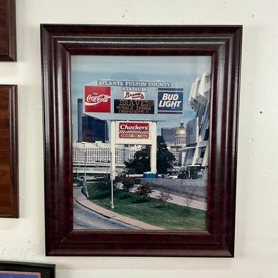 836 Framed Atlanta Braves 1995 Wall Decor