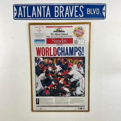 837 Atlanta Braves Poster And Street Sign