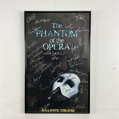 840 Framed Cast Signed Poster Of "The Phantom Of The Opera Of Majestic Theatre