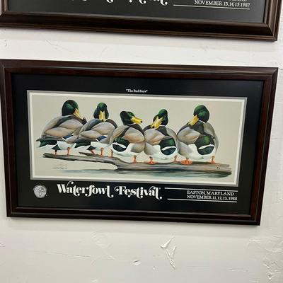 847 Art LaMay Signed And Framed Posters Waterfowl Festival