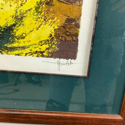 900 Framed And Signed Lithograph