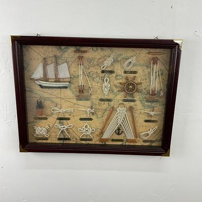 911 Nautical Shailors Knot Shadow Box