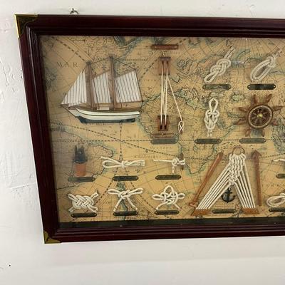 911 Nautical Shailors Knot Shadow Box