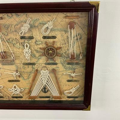 911 Nautical Shailors Knot Shadow Box