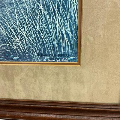 917 Signed John Zed King Print "The Old Homestead"