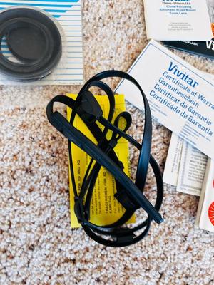 VTG ACCURA DELUXE TRIPOD AND SEVERAL VIVTAR AND OTHER CAMERA EXTRAS