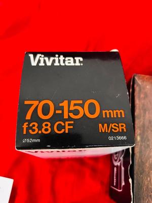 MINOLTA XG-7 35MM CAMERA & VIVITAR 70-150 MACRO FOCUSING ZOOM MC 70-150MM LENS THIS HAS ALL THE BELLS AND WHISTLES INCLUDING THE...